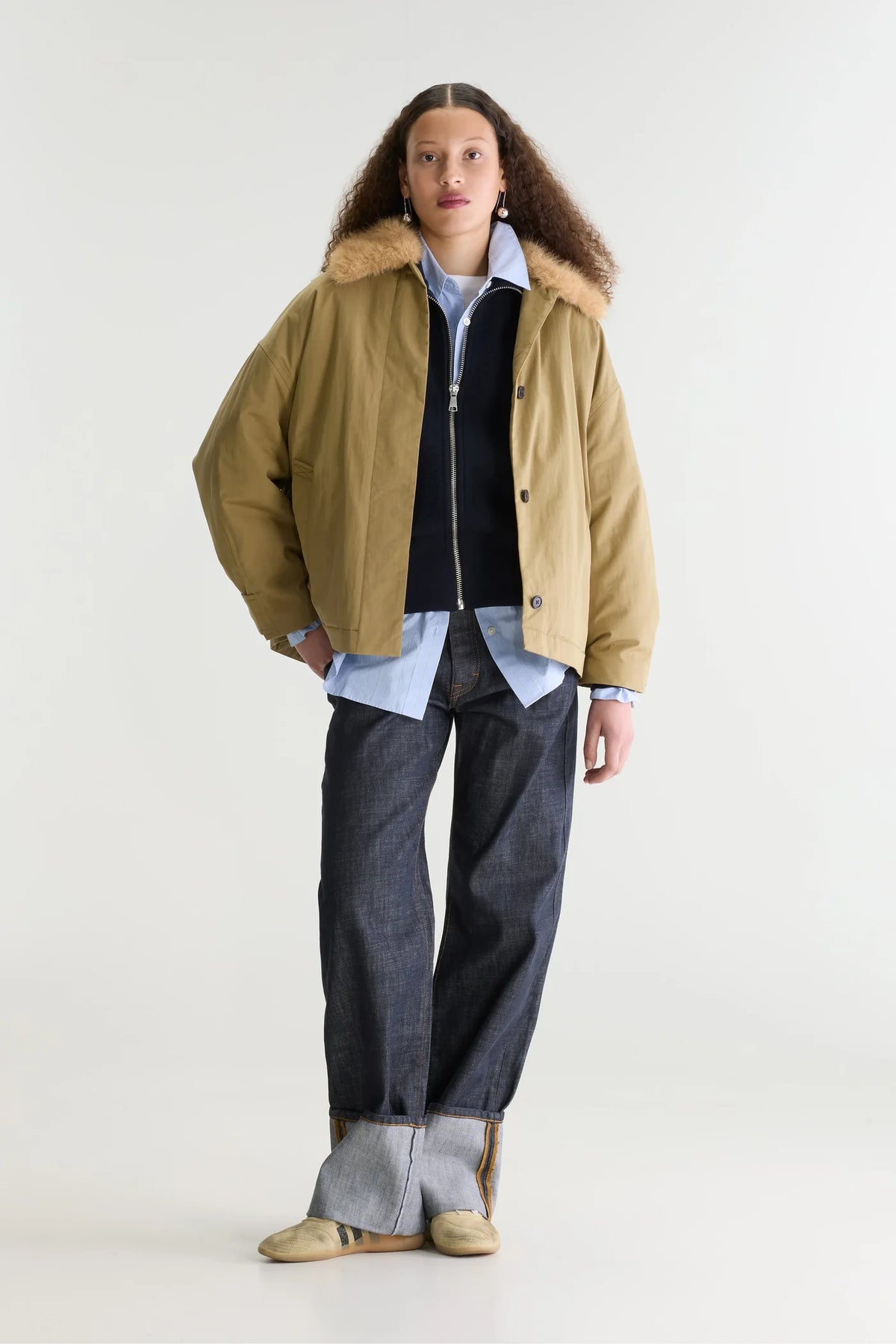 Bellerose Hilma Trench-style Jacket Soil