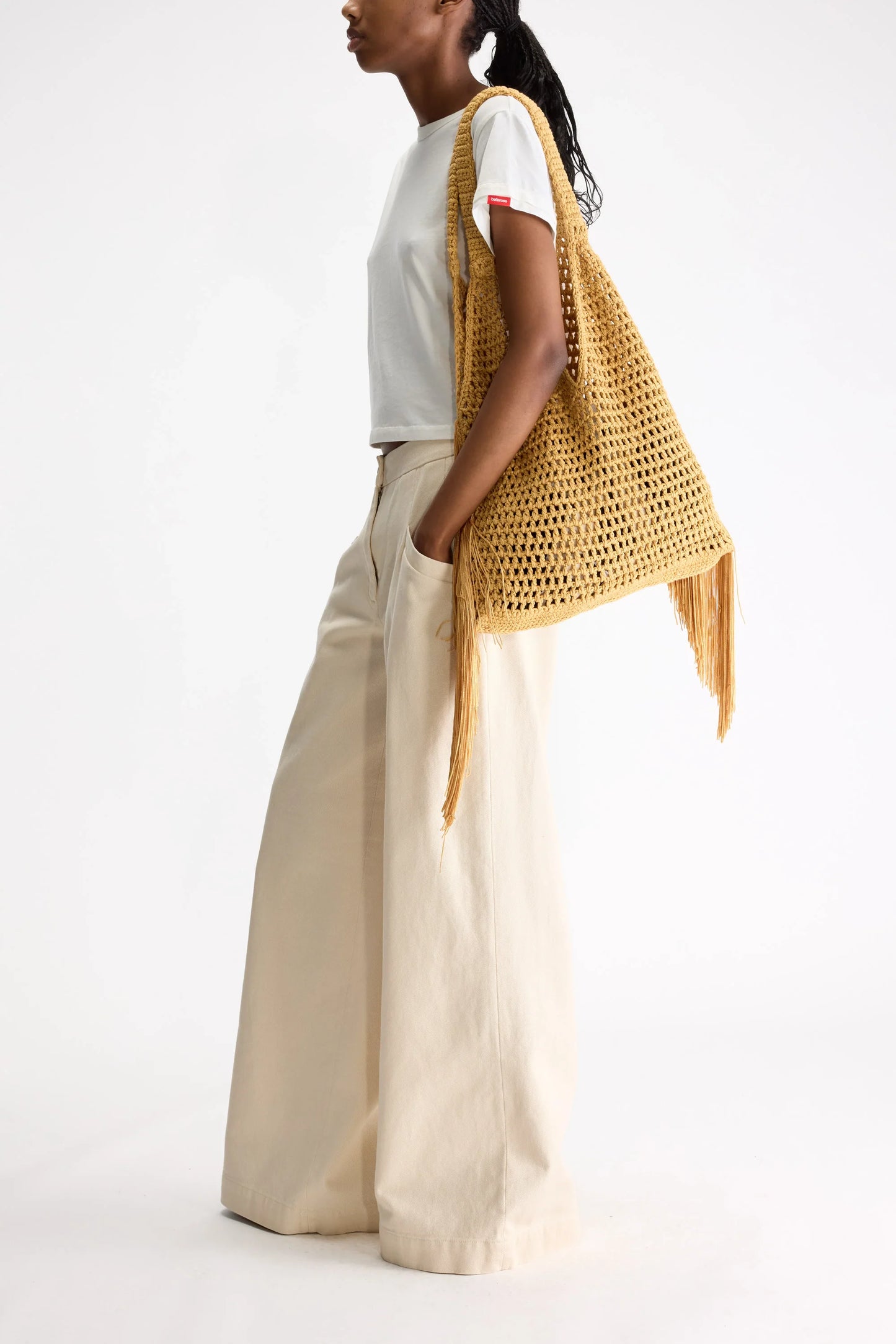 Bellerose Inga Crochet Handbag Rafia