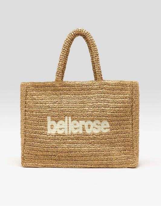 Bellerose Itop Straw Shopping Bag Natural