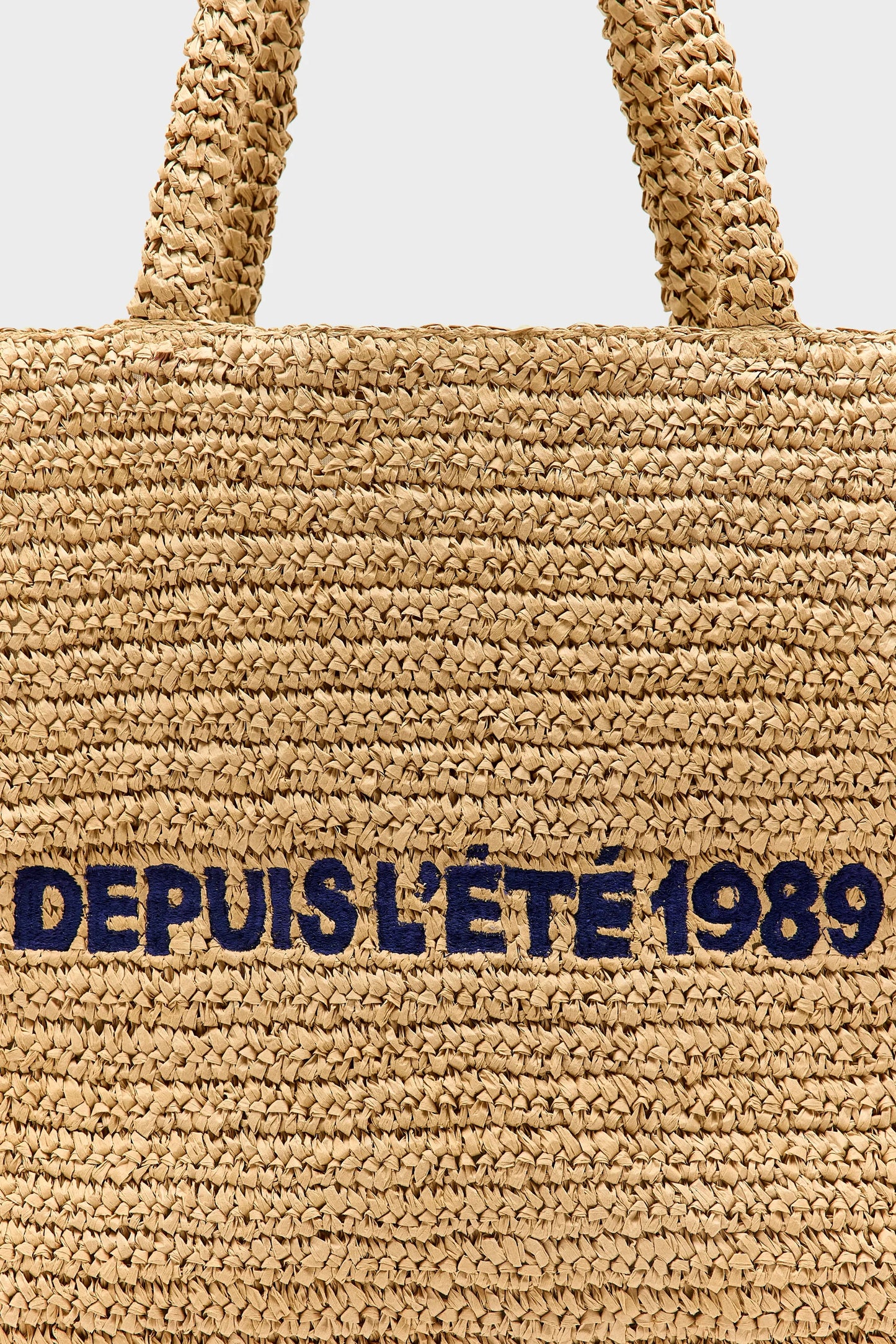 Bellerose Itop Straw Shopping Bag Natural