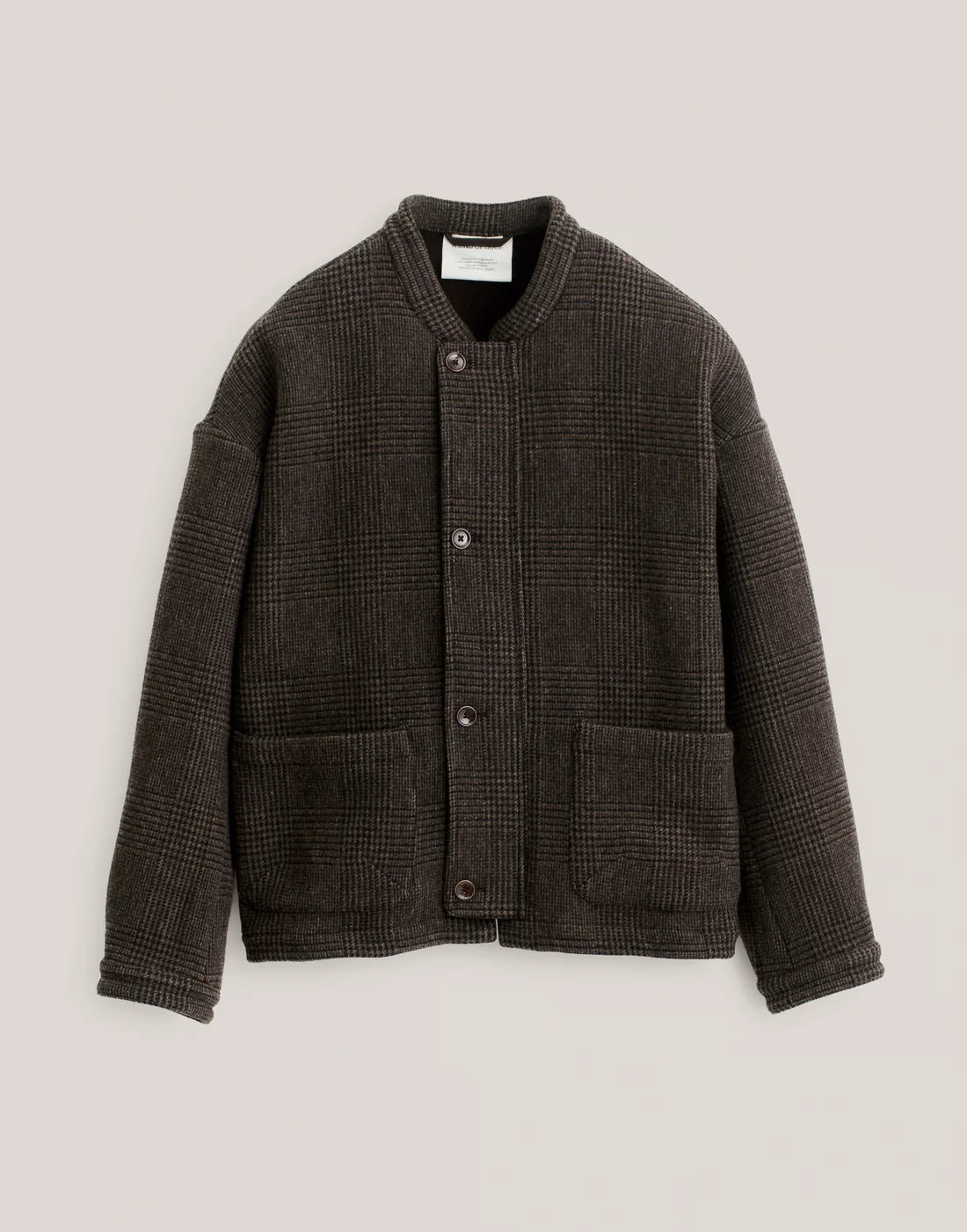 A Kind Of Guise Jaspal Jacket Brown Checked Doubleface