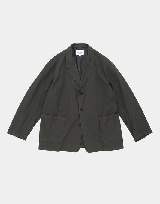 Still By Hand Dyed Twill Jacket Dark Olive