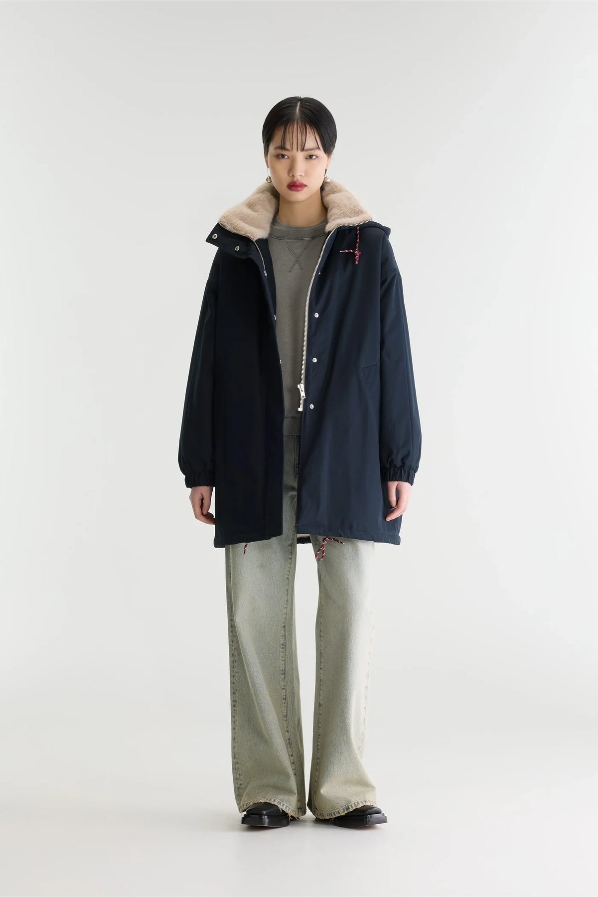 Bellerose Jade Duffle Parka Navy
