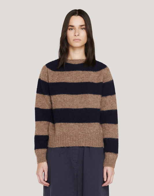 You Must Create Jets Stripe Jumper Navy