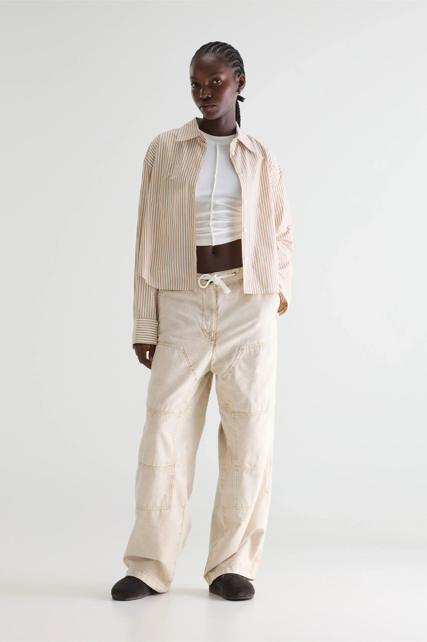 Bellerose Johan Stripped Shirt Stripe Ecru/Malt