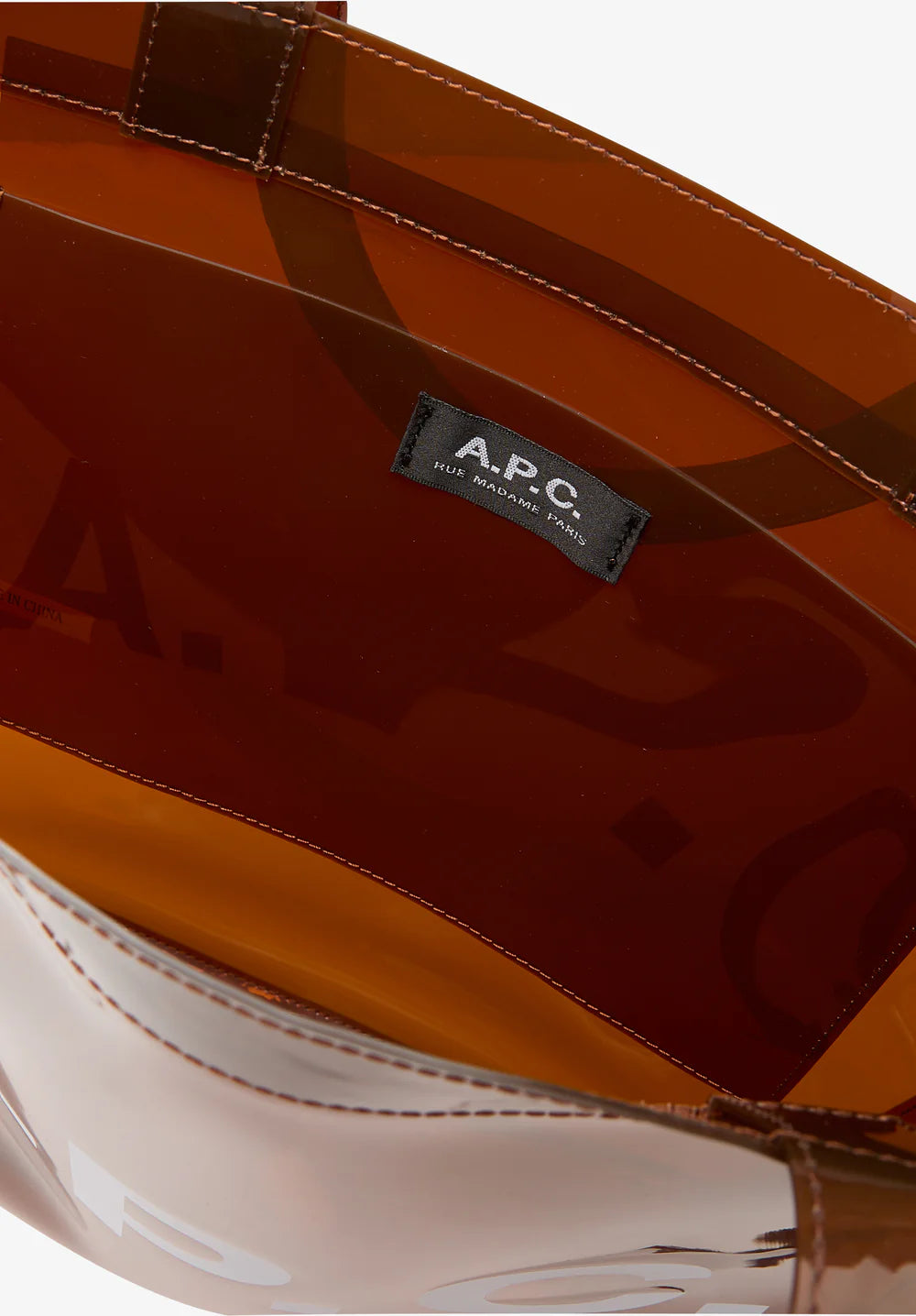 A.P.C. Lou Tote Bag Marron Fonce