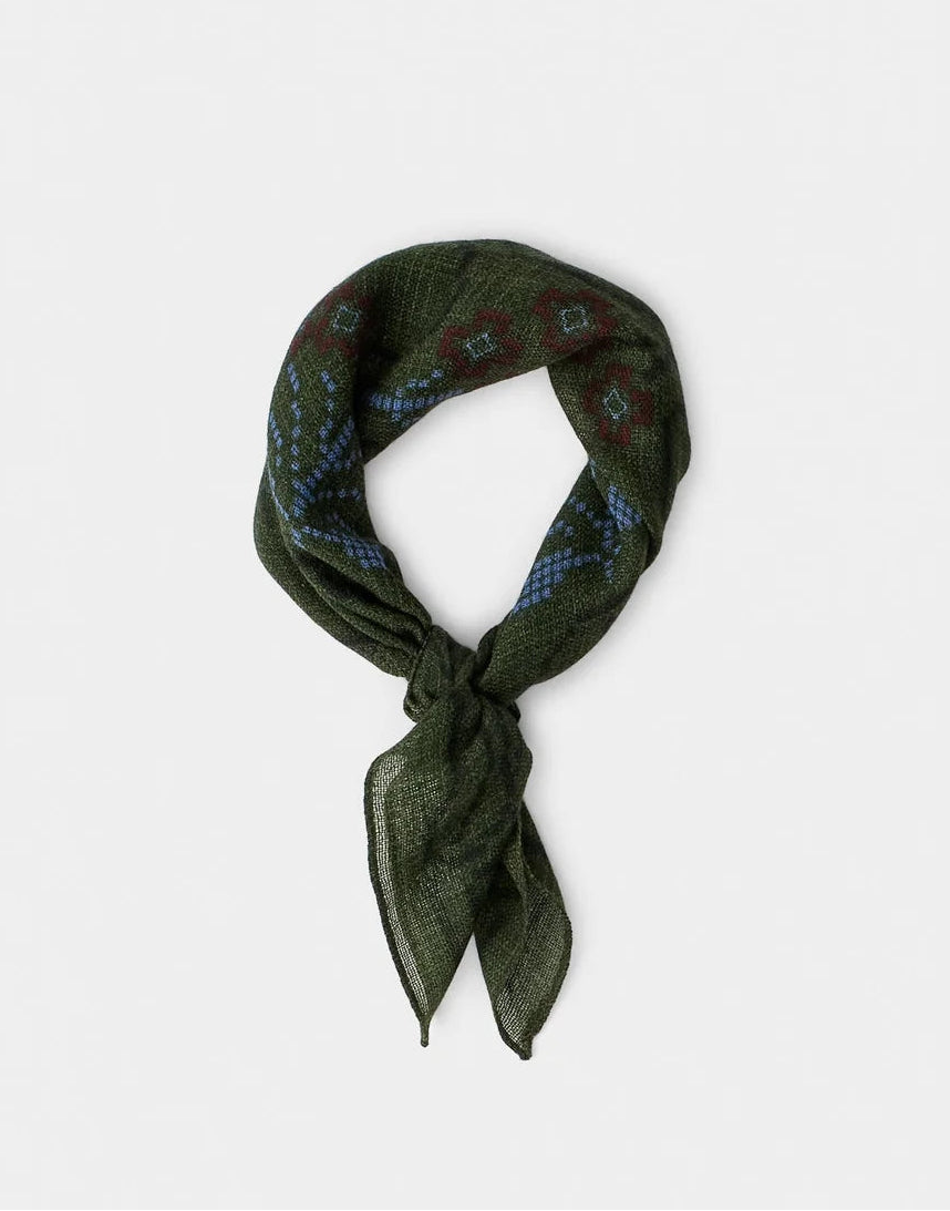 A Kind Of Guise Luz Wool Bandana Verdure Foliage