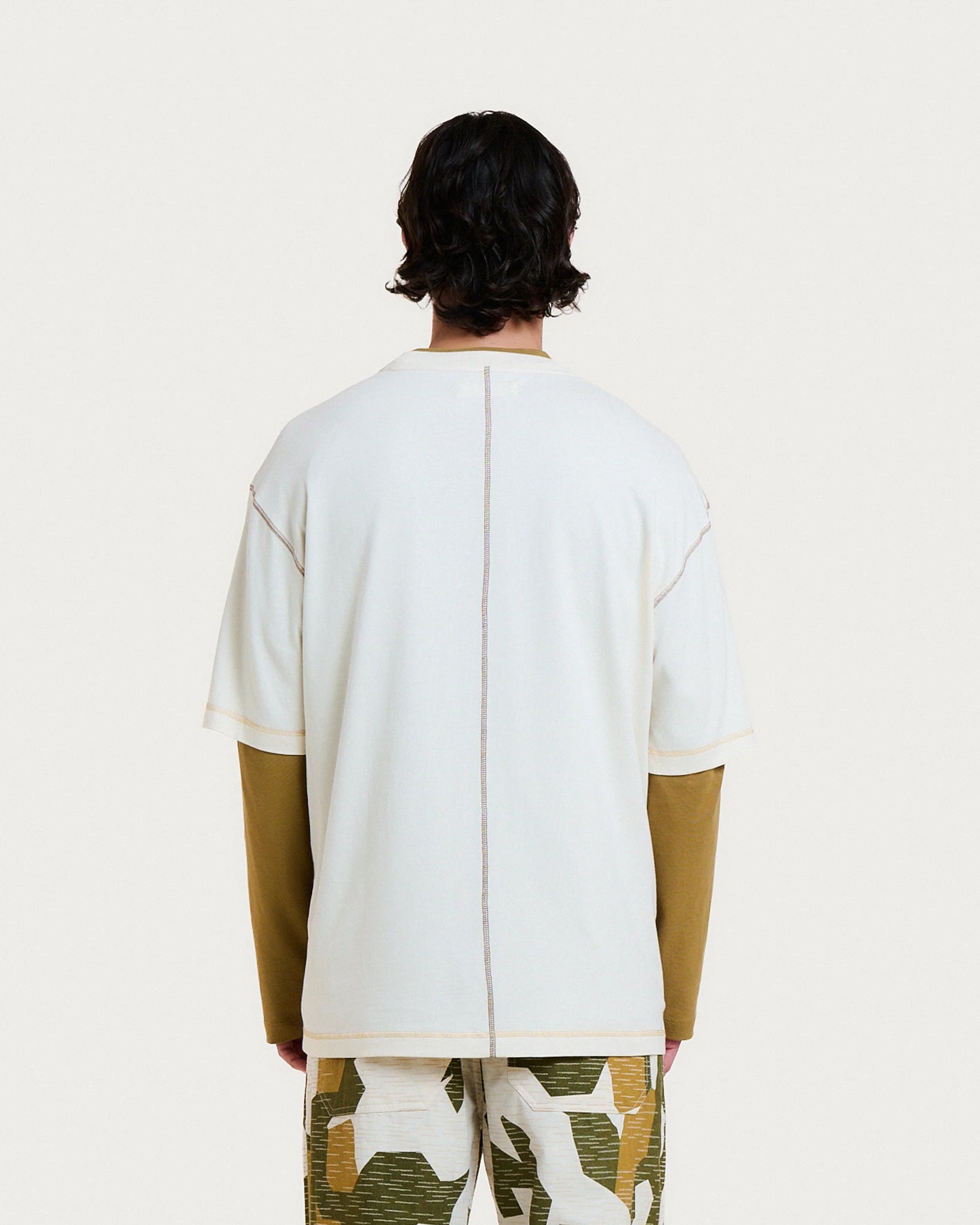 Homecore Multico Baseball Cream-Brown T-Shirt