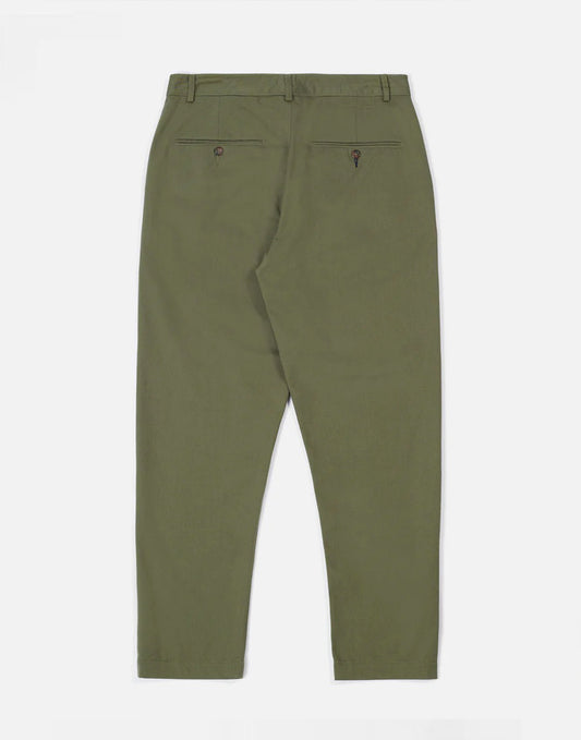 Universal Works Military Chino In Light Olive Twill