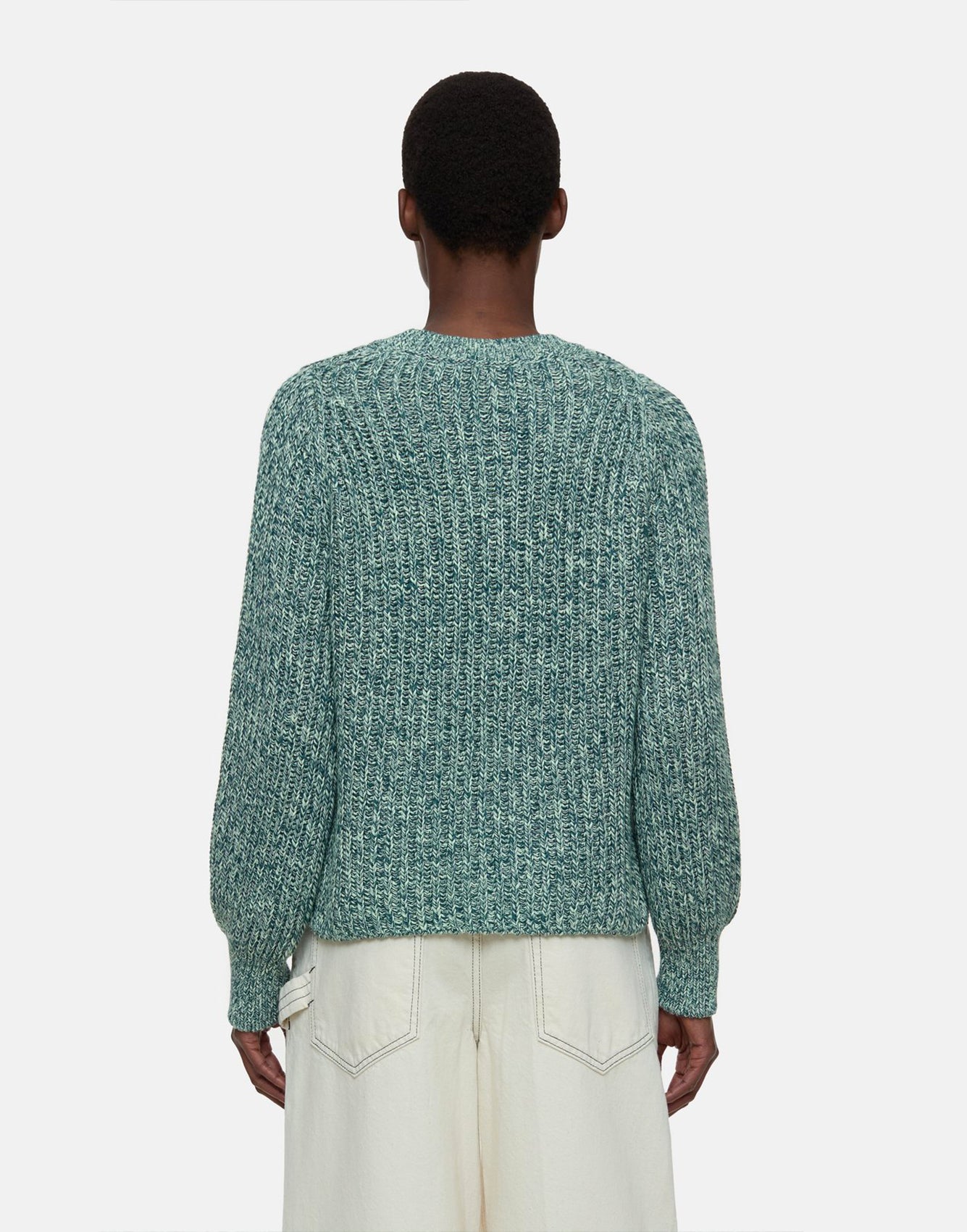 Closed Mouliné Knitted Jumper Midnight Lake