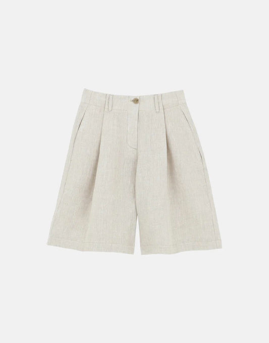 Noyoco Myar Linen Shorts Natural