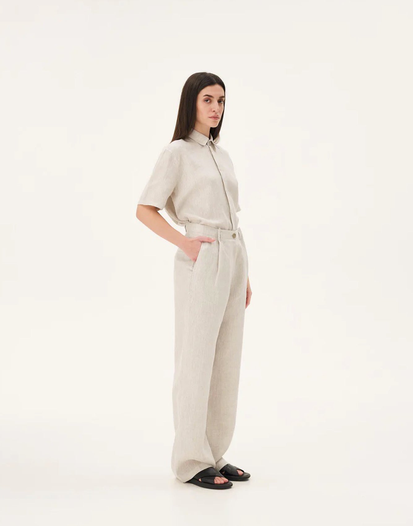 Noyoco Coco Natural Linen Pants