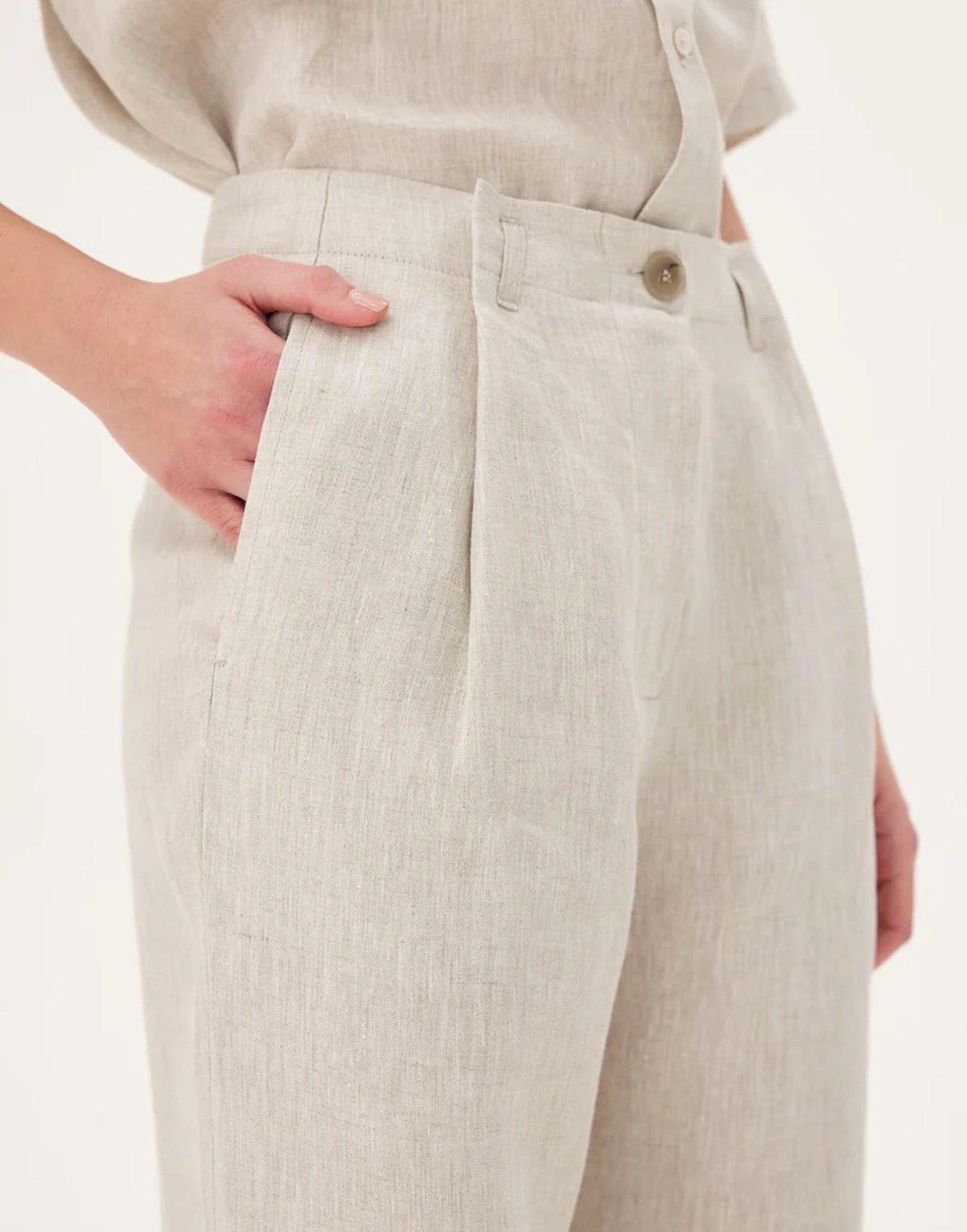 Noyoco Coco Natural Linen Pants