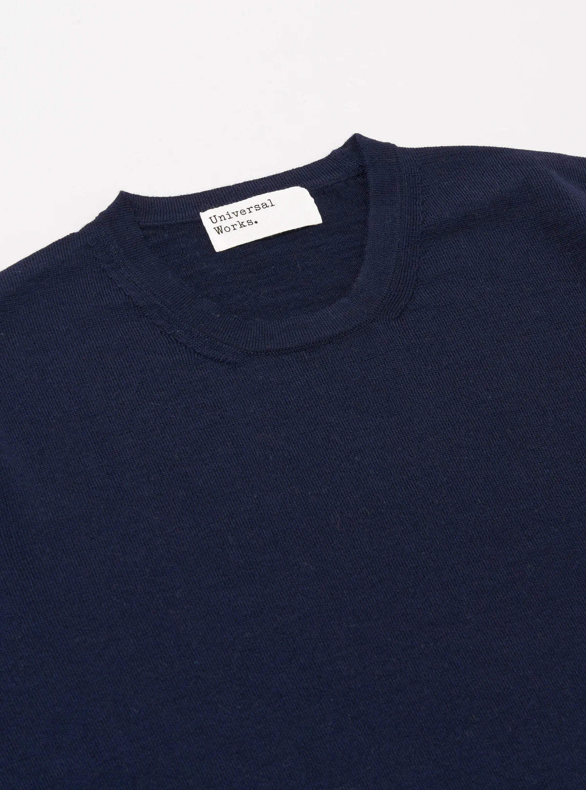 Universal Works Merino Fine Knit Knit Tee Navy