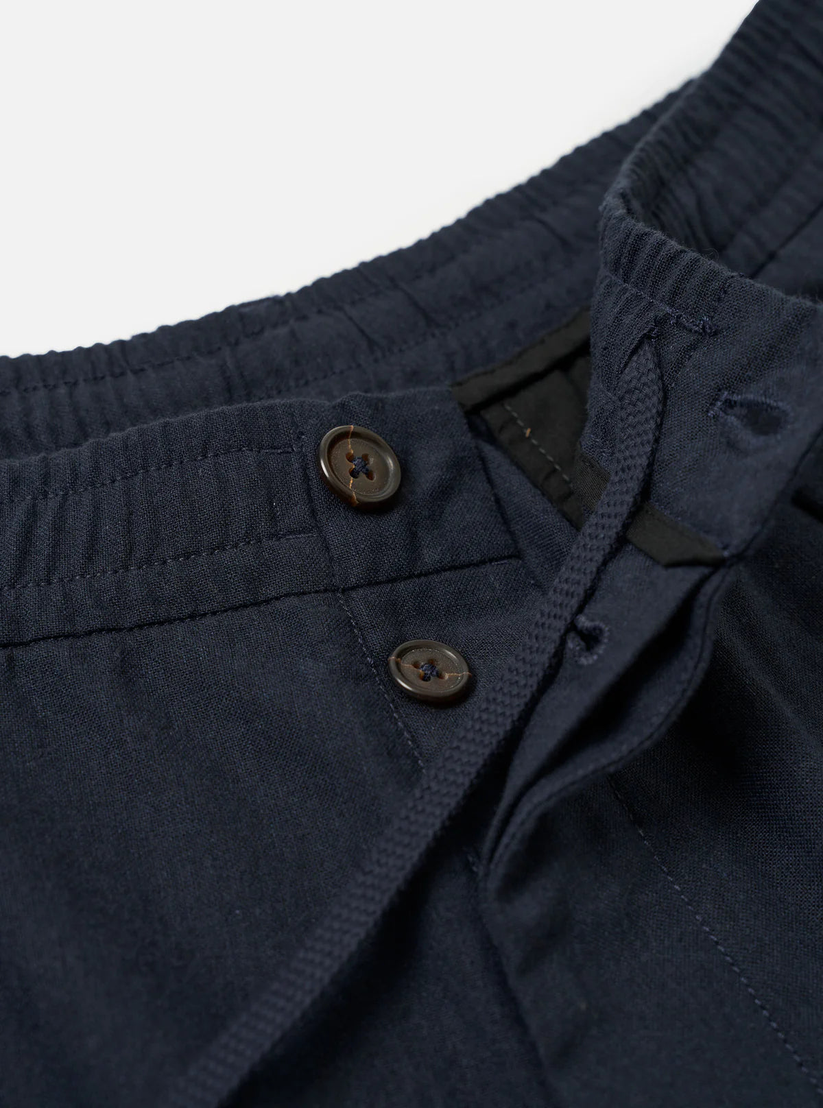 Universal Works Navy Valencia Cotton Pleated Track Pant