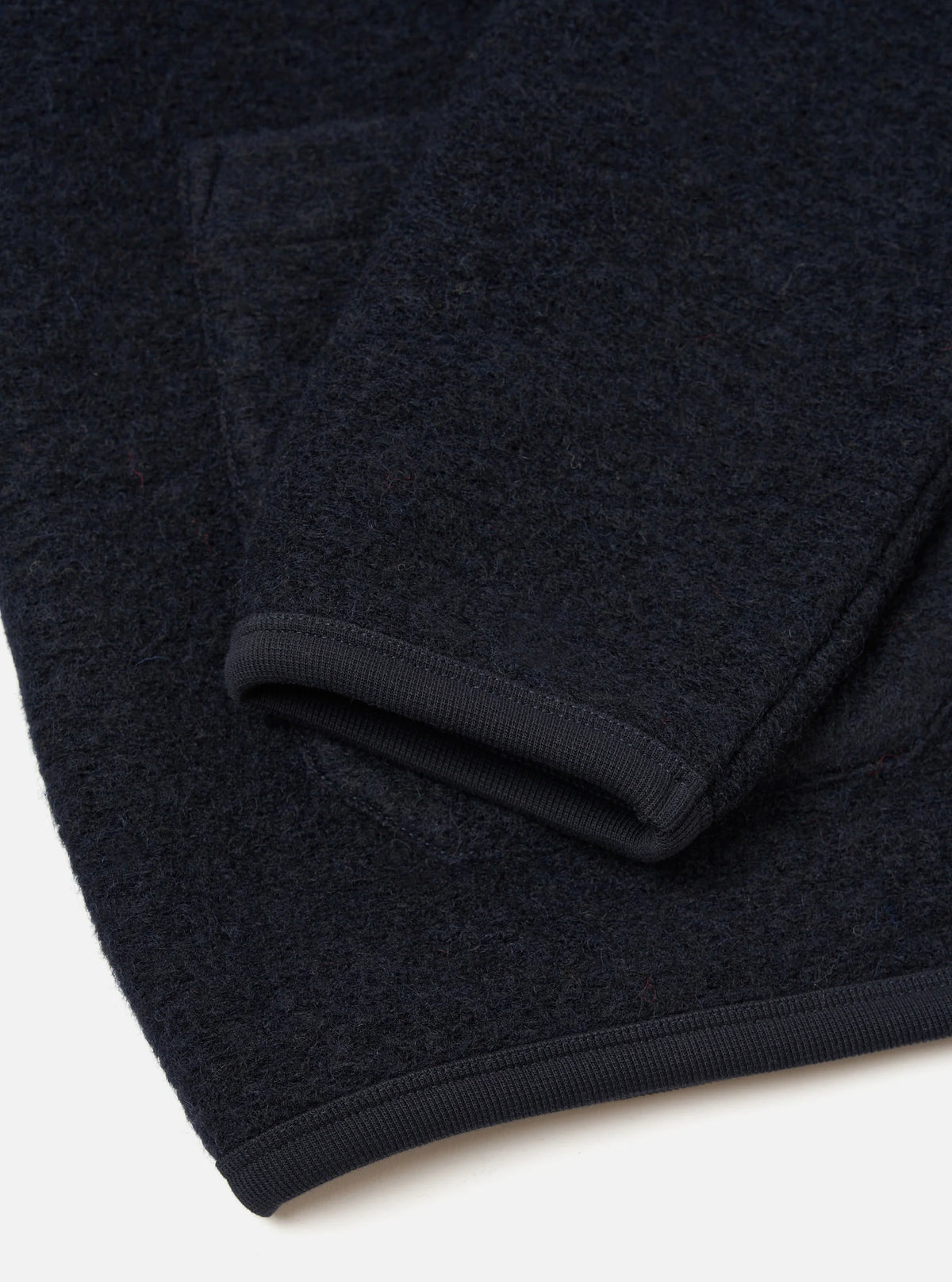 Universal Works Navy Wool Fleece Cardigan
