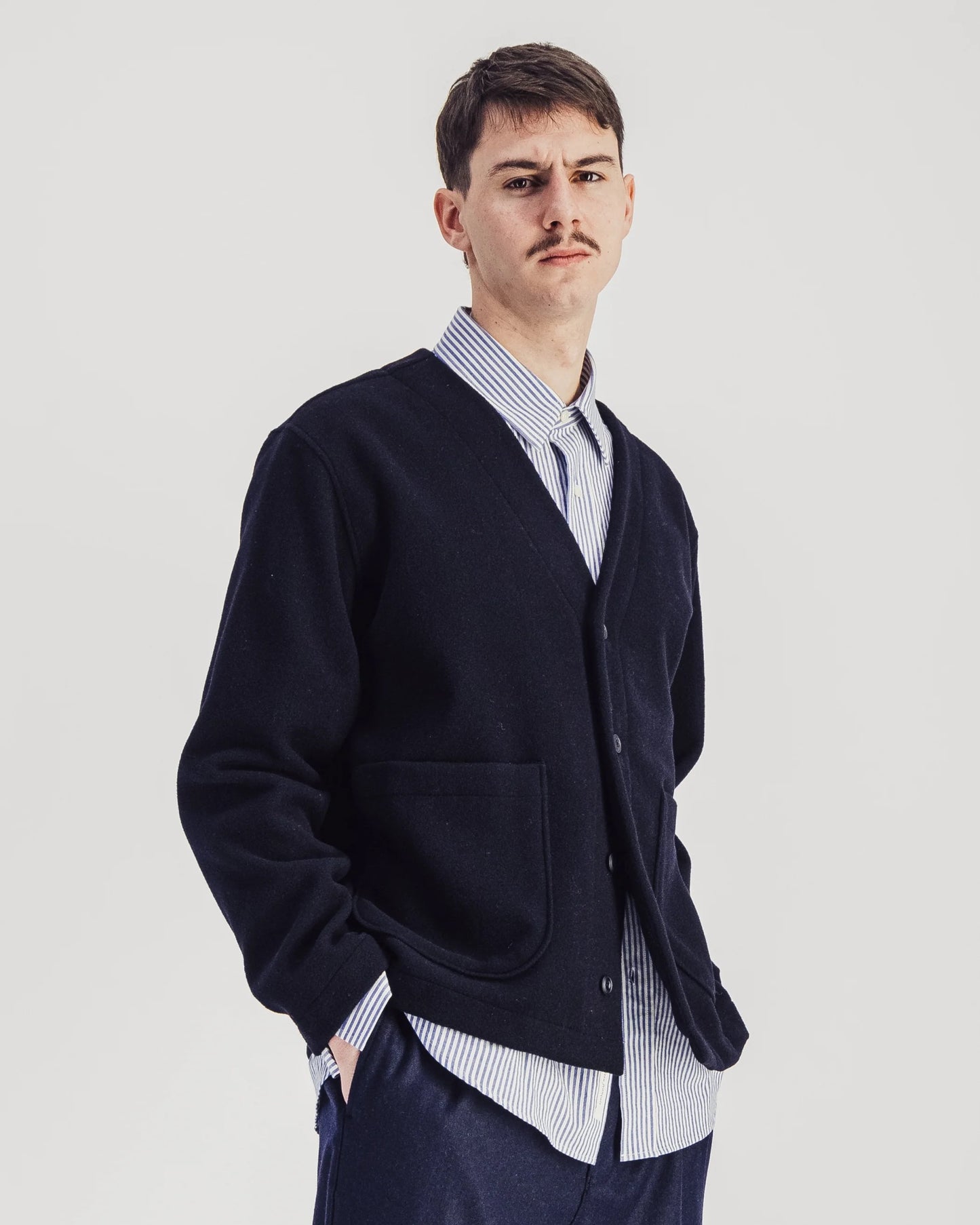 Parages Navy Wool Manager Jacket