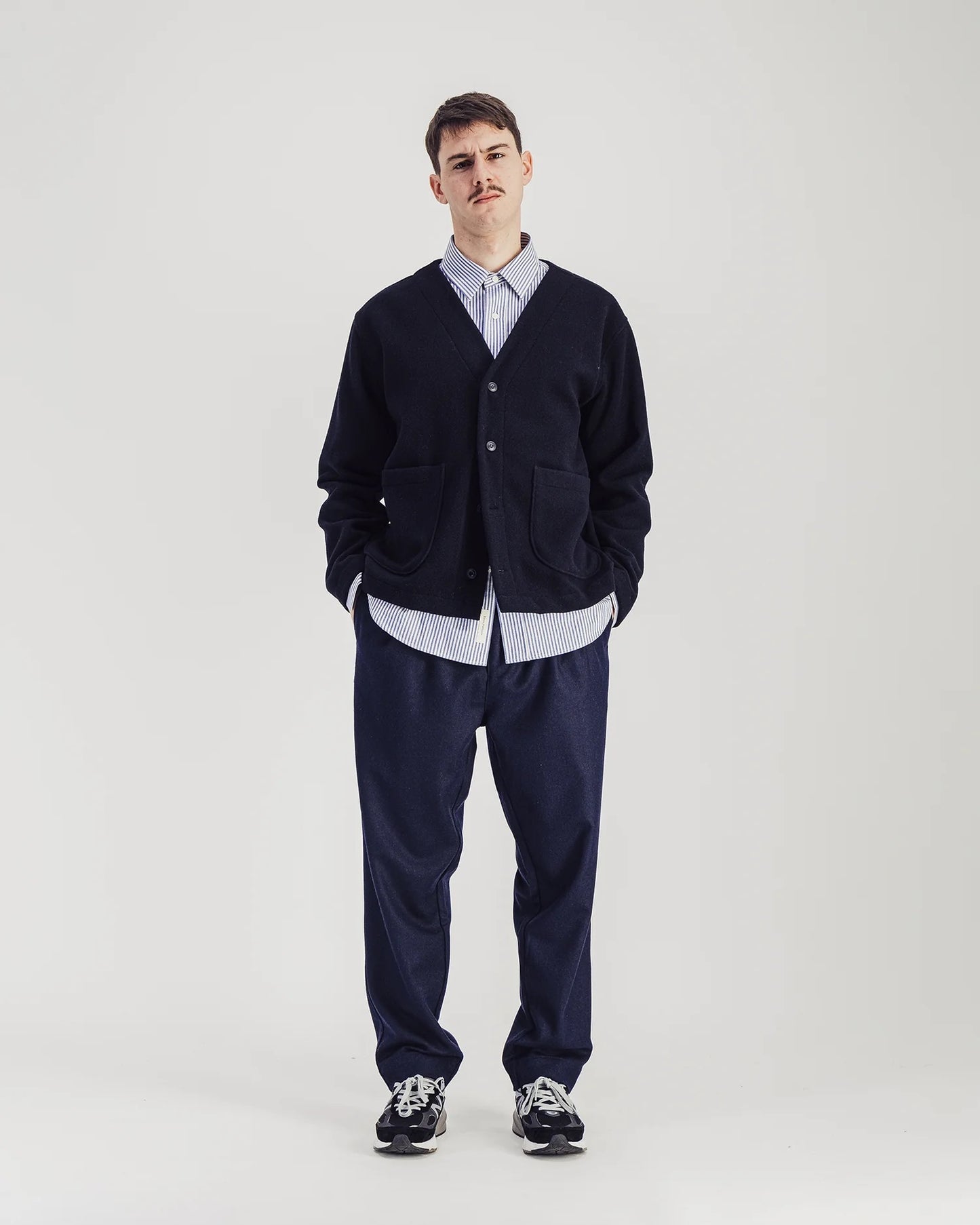 Parages Navy Wool Manager Jacket
