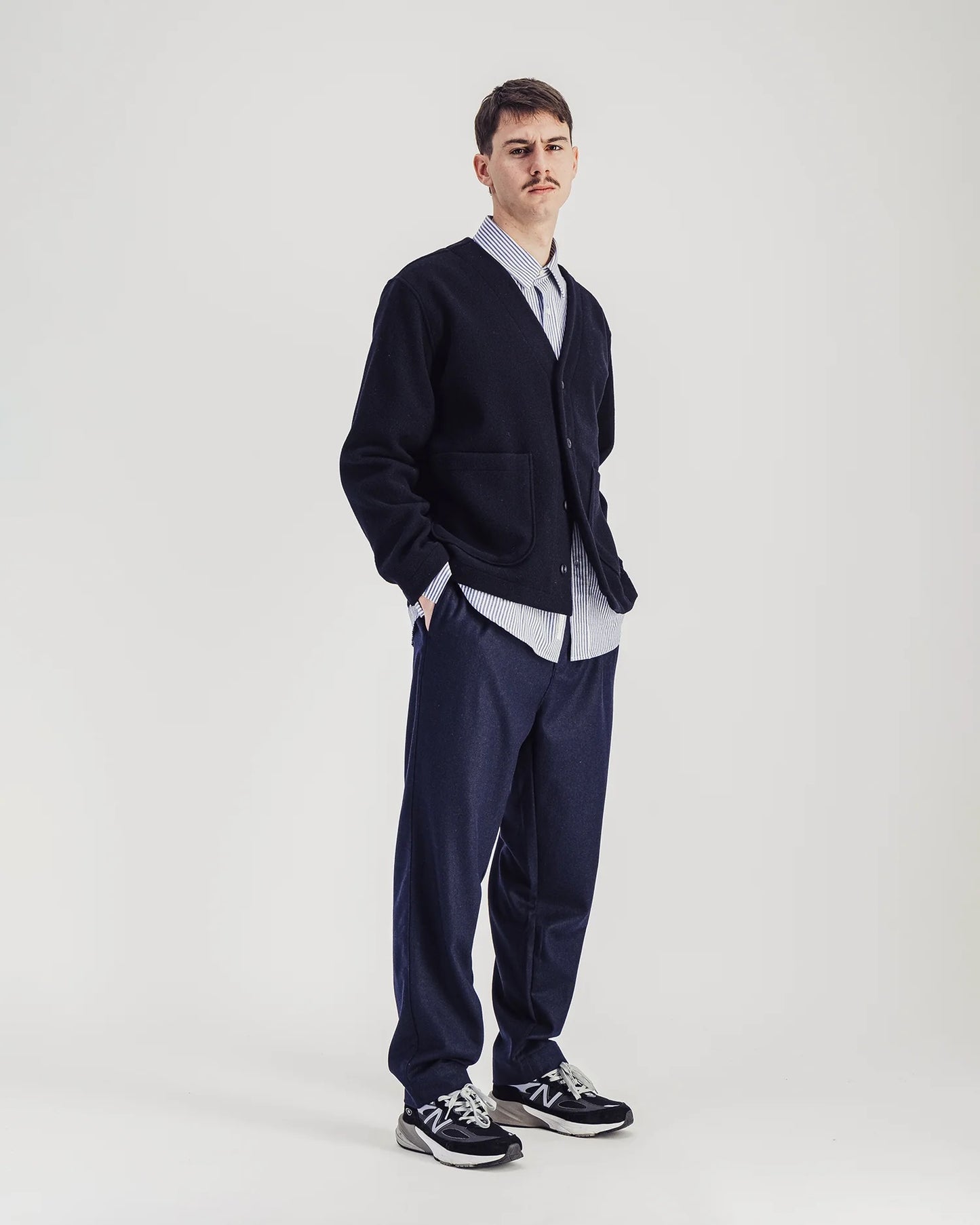 Parages Navy Wool Manager Jacket