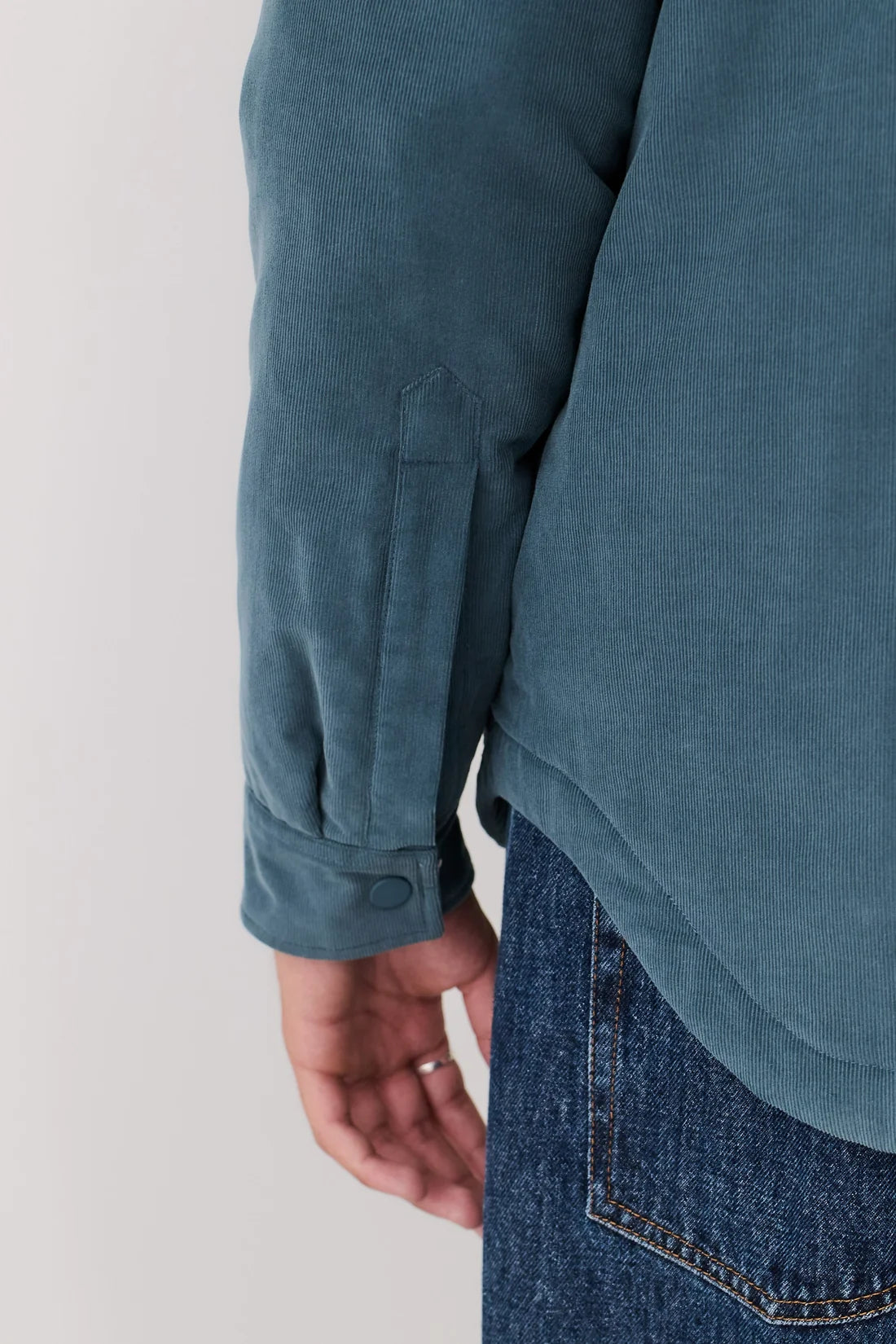 A Kind Of Guise Olkay Quilted Overshirt Sea Corduroy