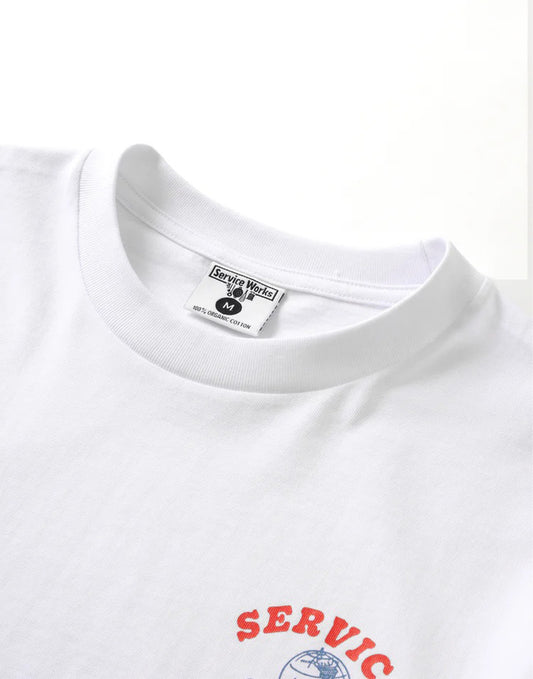 Service Works Organic Chefswear Tee - White