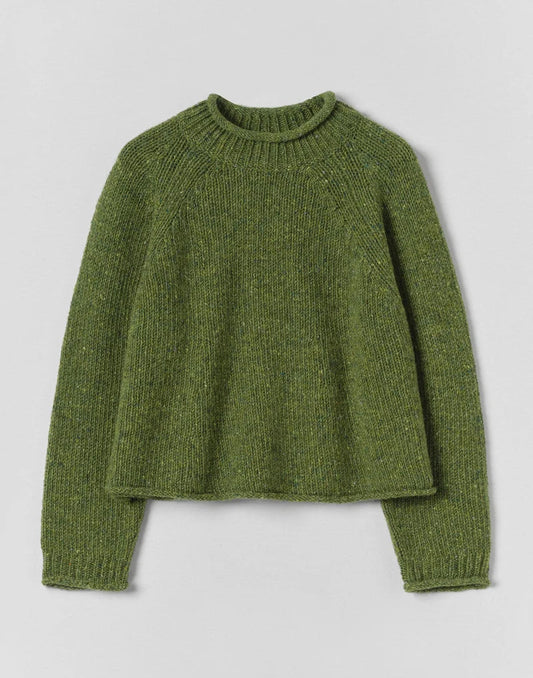 Toast Orla Donegal Wool Sweater Willow Green