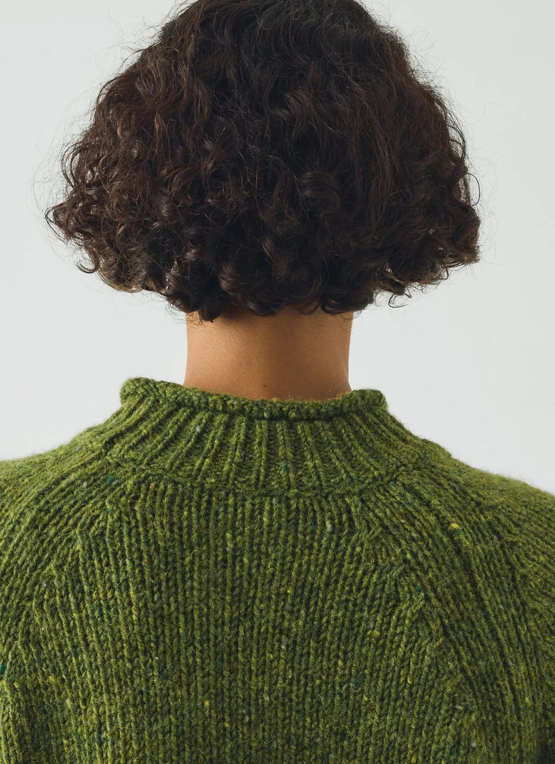 Toast Orla Donegal Wool Sweater Willow Green