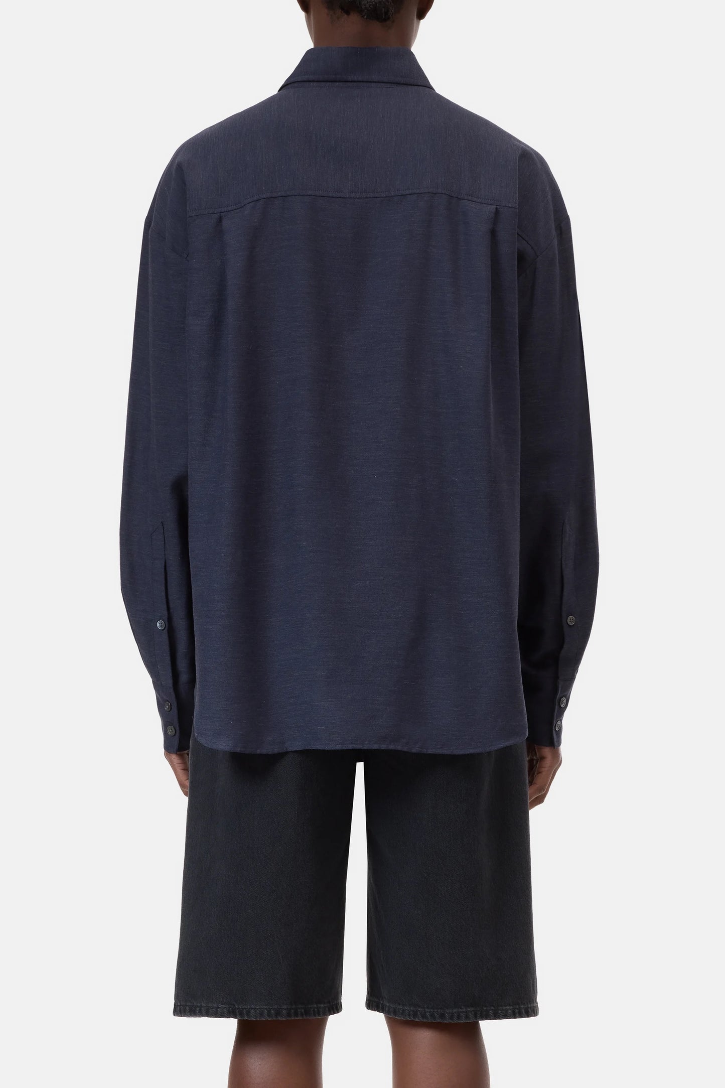 Closed Oversized Shirt in a Cotton Blend Smokey Blue