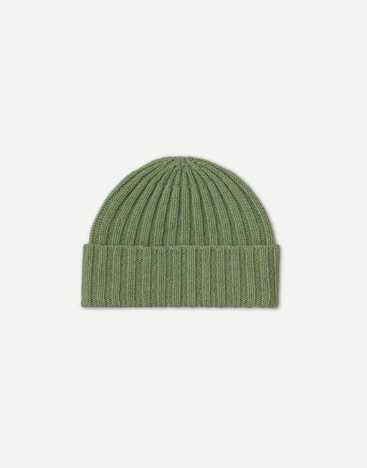 Jo Gordon Plain Ribbed Hat Sage