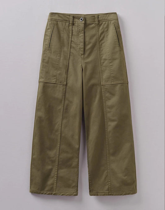 Toast Panelled Cotton Twill Trousers Oil Cloth