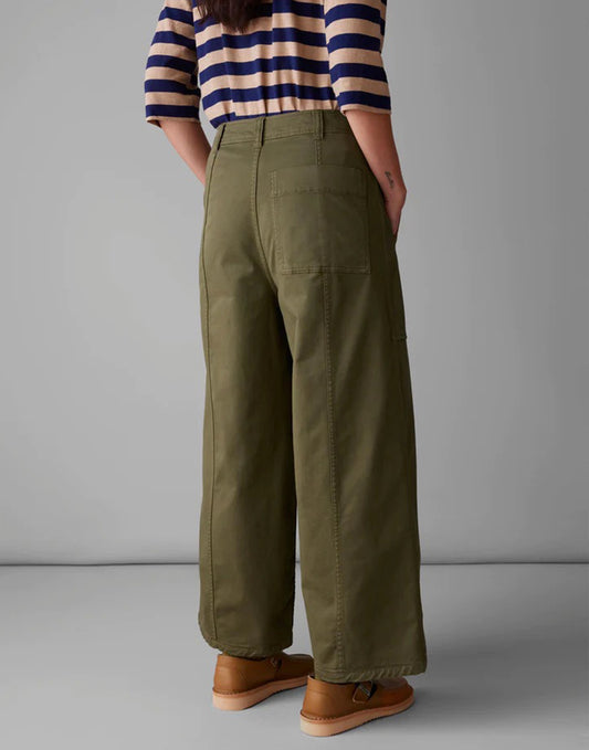 Toast Panelled Cotton Twill Trousers Oil Cloth