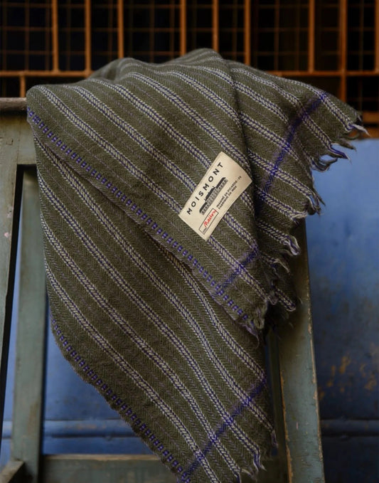 Moismont Wool Plaid N°80 Khaki