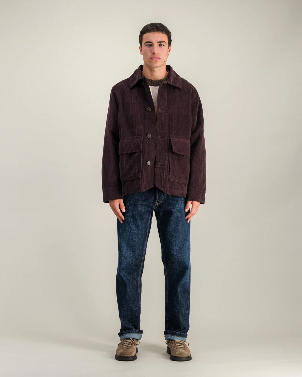 Parages Plum Cord Dubliner Jacket
