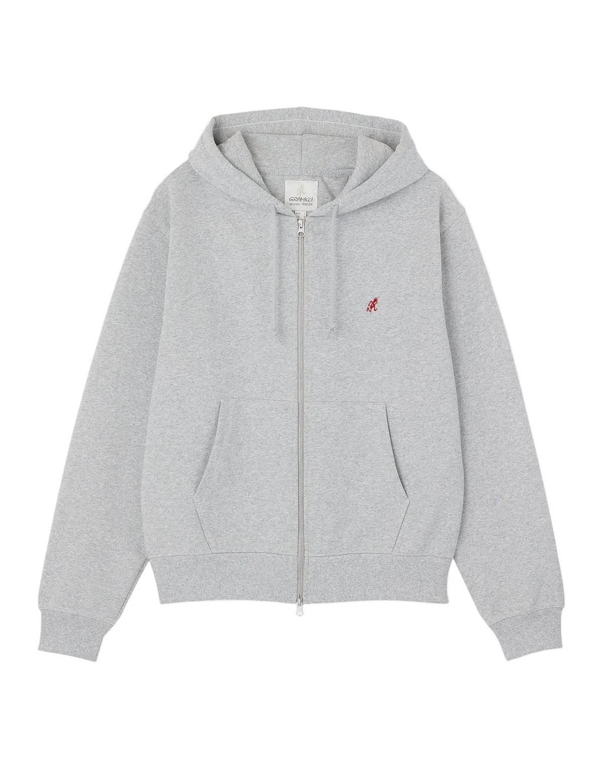 Gramicci One Point Zip Hooded Sweatshirt Grey Heather