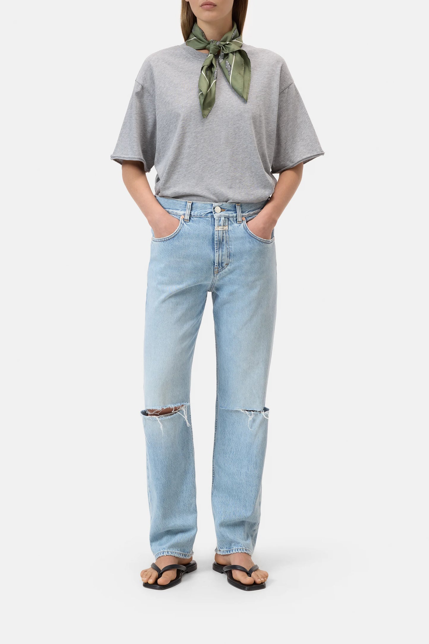 Closed Relaxed T-shirt Light Grey Melange