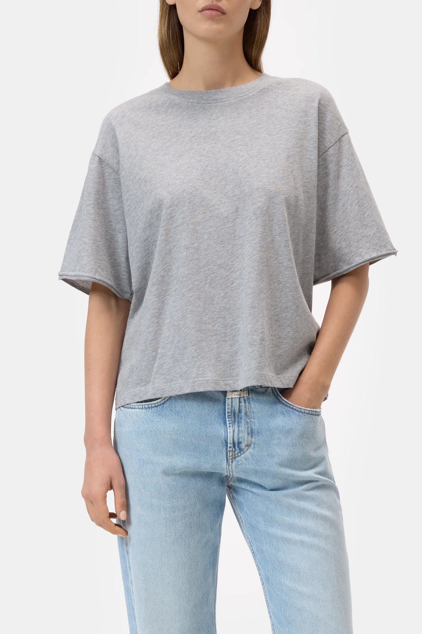 Closed Relaxed T-shirt Light Grey Melange