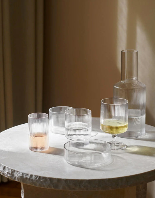 Ferm Living Ripple Carafe Clear