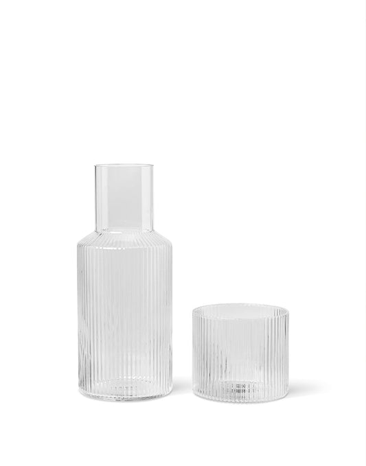 Ferm Living Ripple Carafe Set - Small