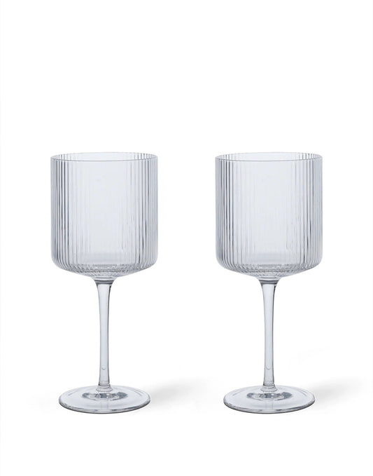 Ferm Living Ripple Red Wine Glasses - Set of 2