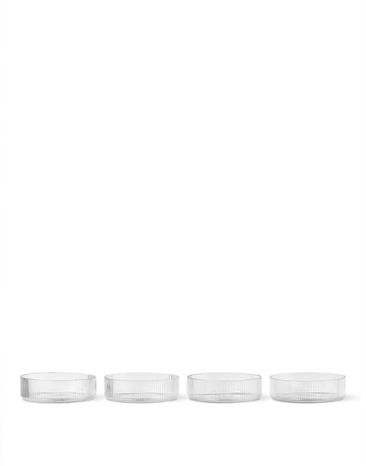 Ferm Living Ripple Serving Bowls - Set of 4