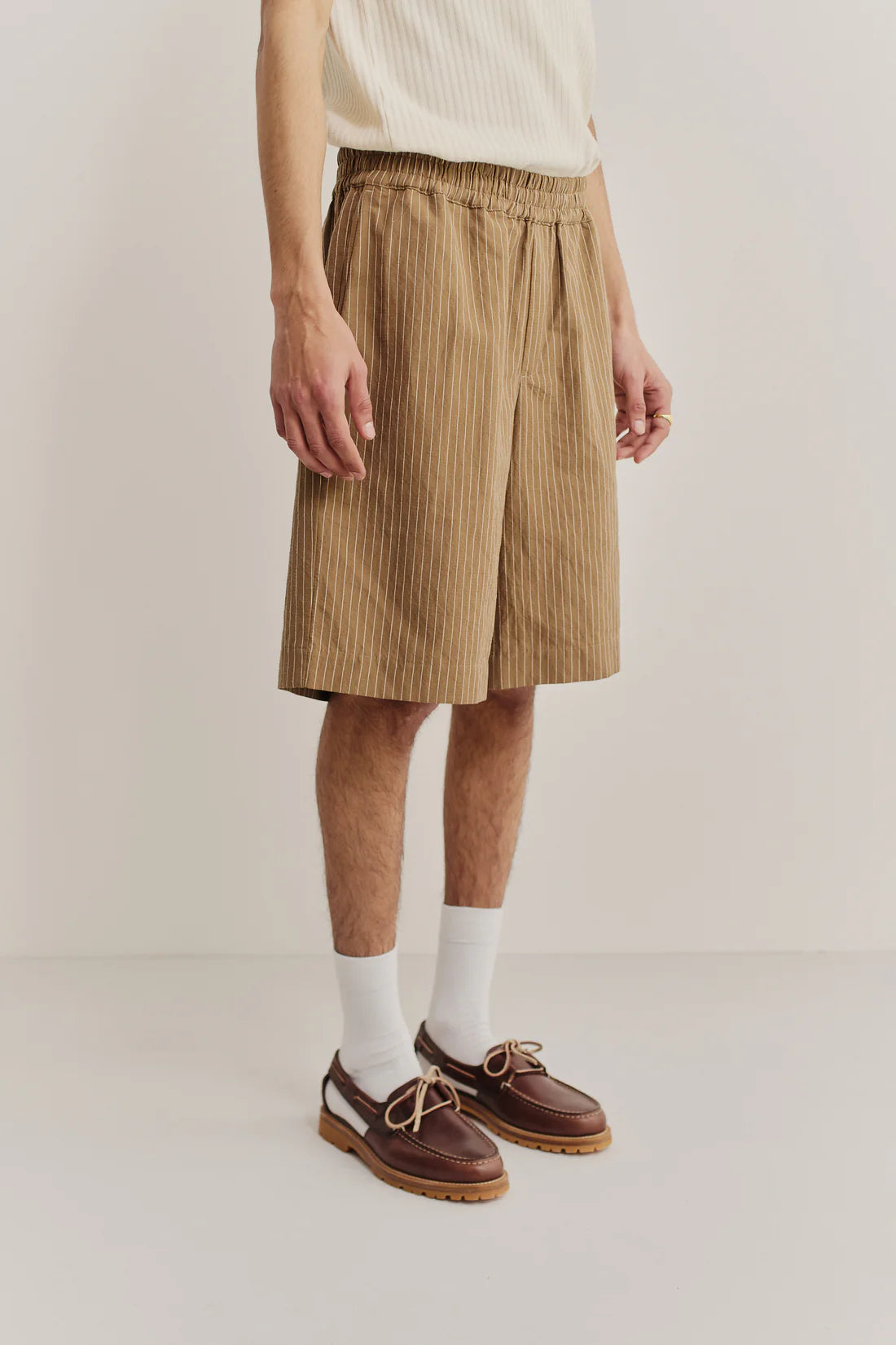 A Kind Of Guise Saleh Shorts Earth Stripe