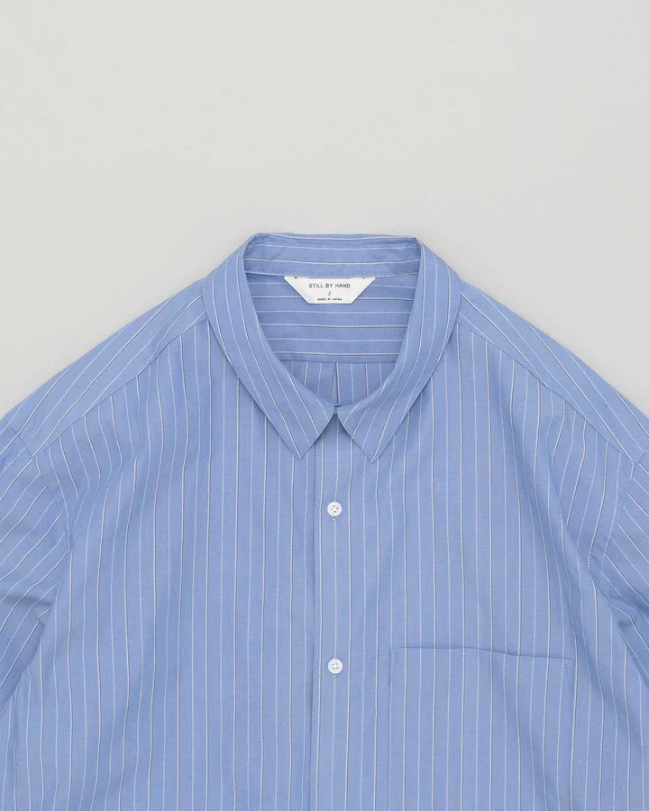 Still By Hand Regular Shirt Blue Stripes