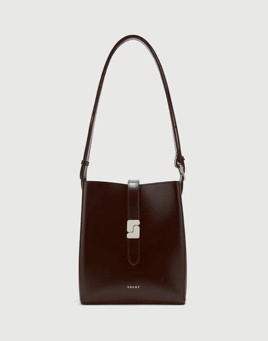 Soeur Bello Mini Small Bucket Bag Warm Brown