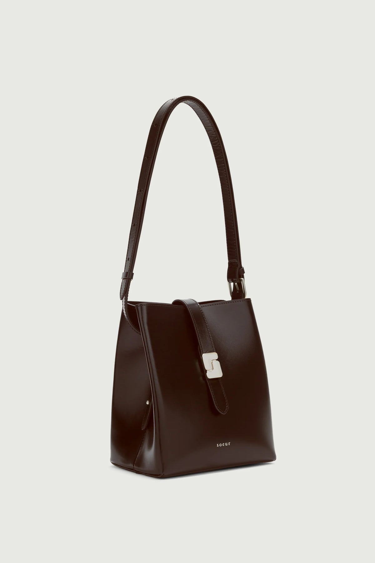 Soeur Bello Mini Small Bucket Bag Warm Brown