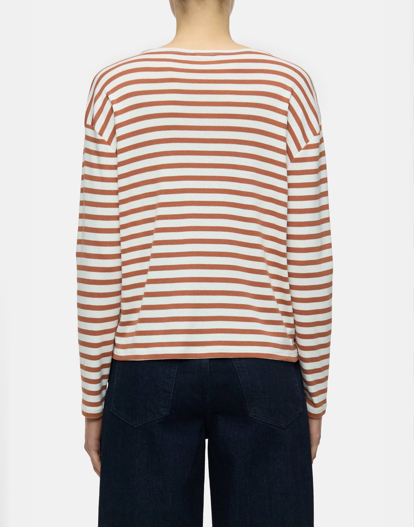 Closed Striped Longsleeve Ferro Brown