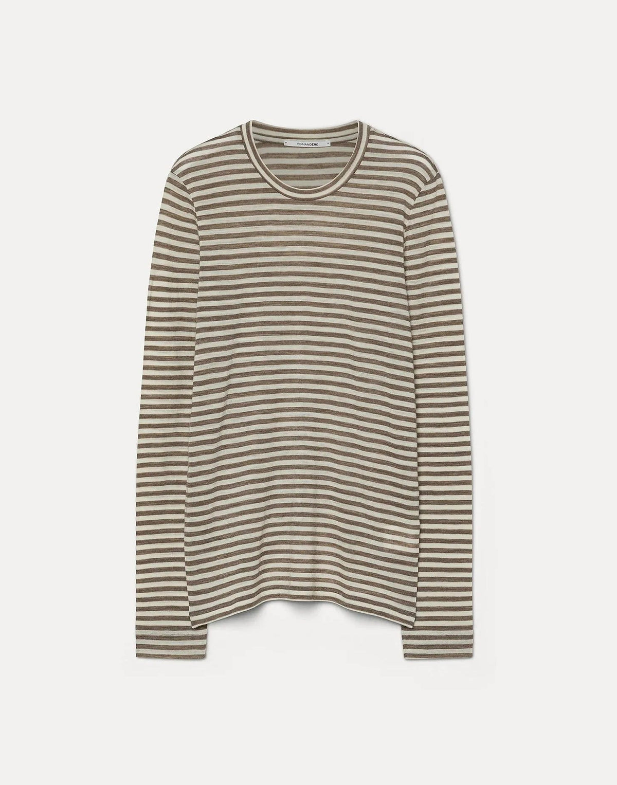 Pomandere Striped Wool Jersey T-shirt