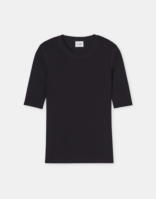Closed T-shirt Cotton Modal Black