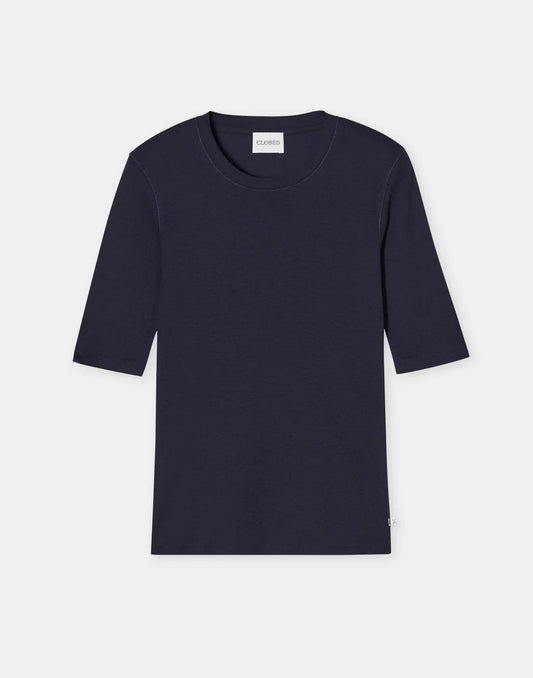 Closed T-shirt Cotton Modal Dark Night