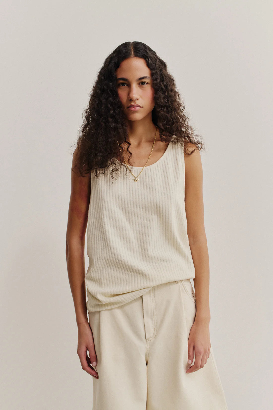 A Kind Of Guise Tomaso Tank Top Almond Ajour