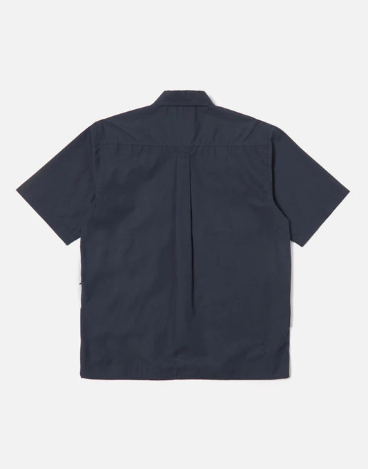 Universal Works Tech Overshirt In Navy Recycled Poly Tech